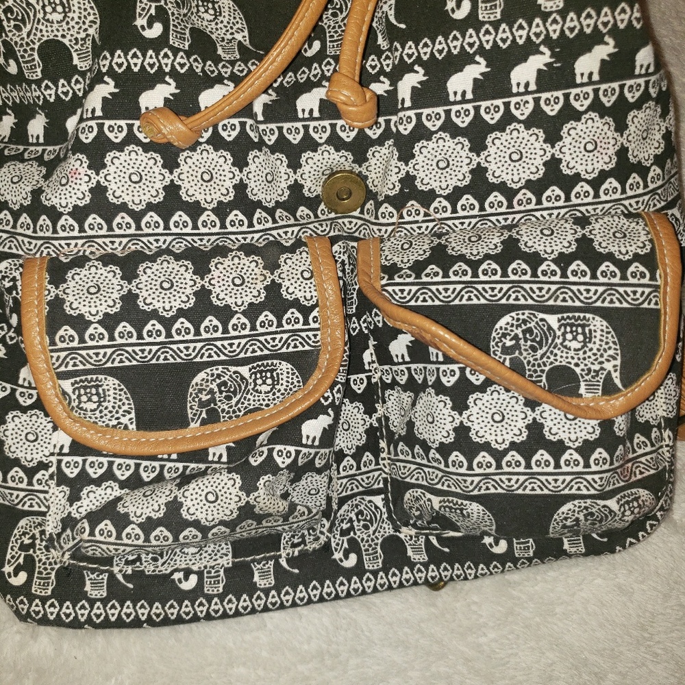 Aztec Print Backpack Purse - Picture 4 of 4
